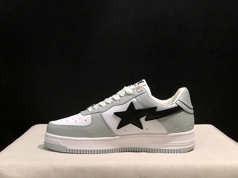 BAPE Bapesta Low Sneaker – White / Grey