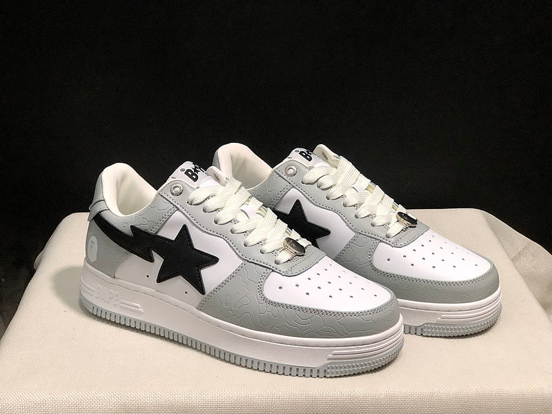 BAPE Bapesta Low Sneaker – White / Grey
