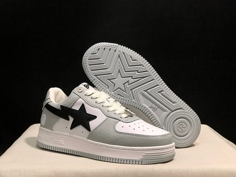 BAPE Bapesta Low Sneaker – White / Grey