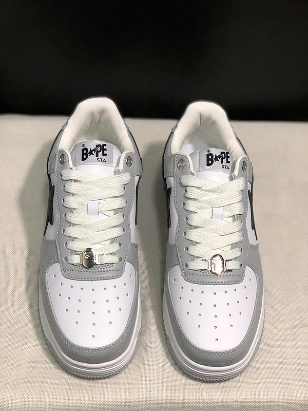 BAPE Bapesta Low Sneaker – White / Grey