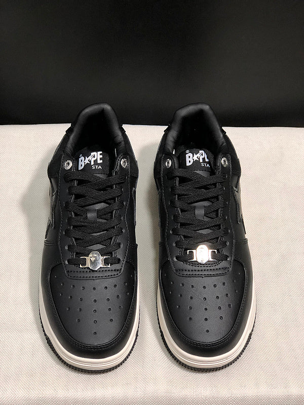 BAPE STA Low – Triple Black / Cream