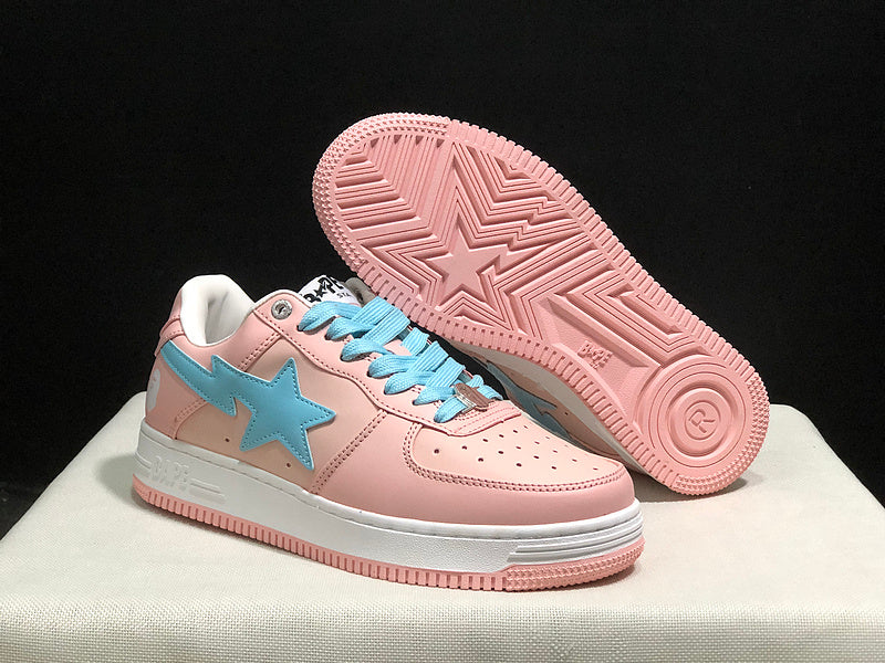 BAPE STA Low – Blush Pink / Baby Blue