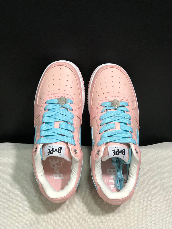 BAPE STA Low – Blush Pink / Baby Blue