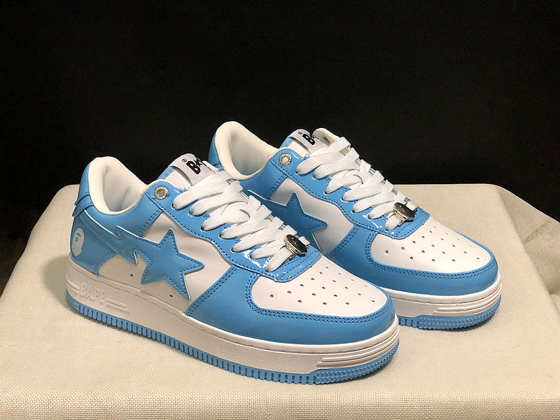 BAPE STA Low – University Blue / White