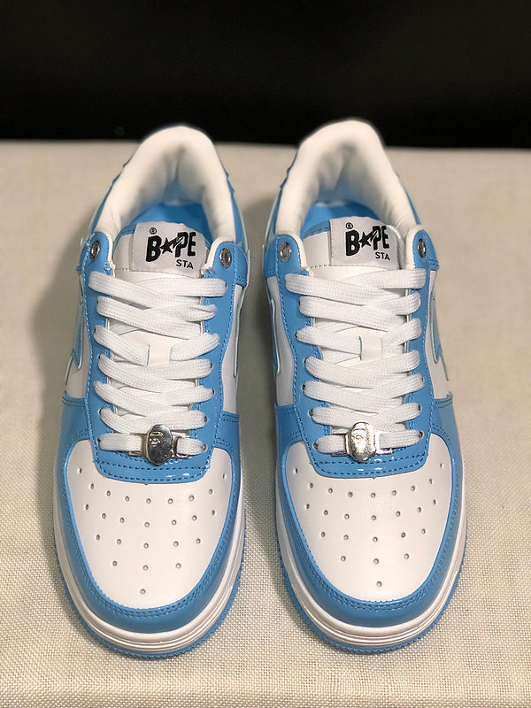 BAPE STA Low – University Blue / White
