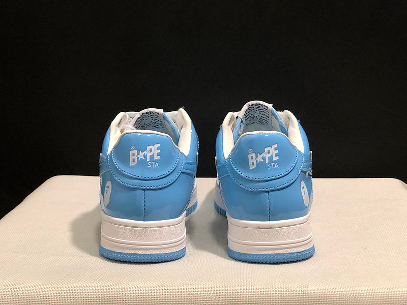 BAPE STA Low – University Blue / White