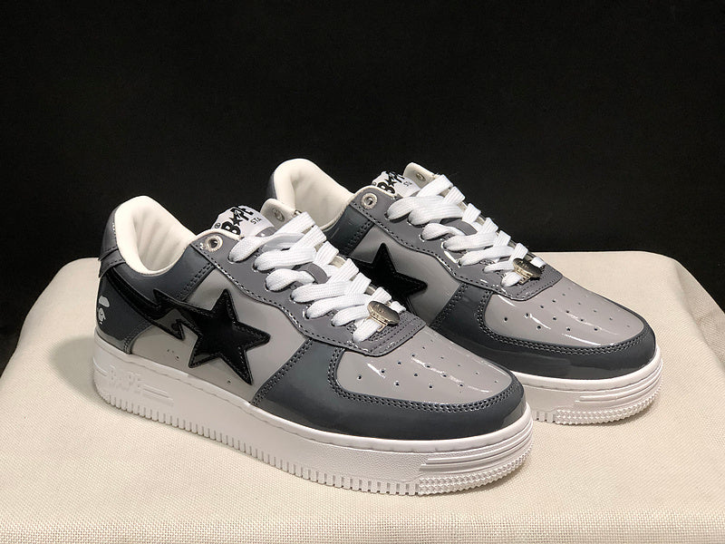 BAPE STA Low – Grey / Black / White