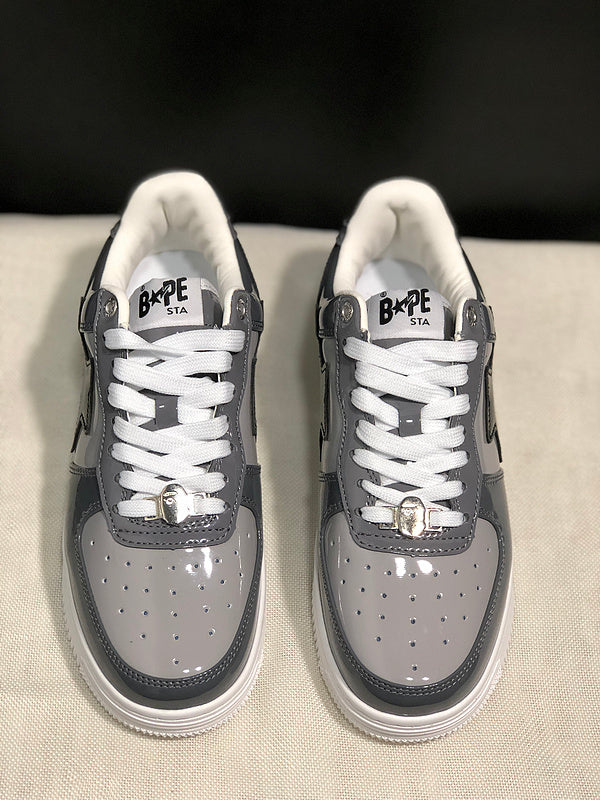 BAPE STA Low – Grey / Black / White