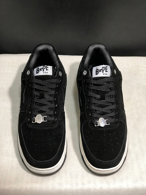 BAPE STA Low – Triple Black | Suede | EU 36–45