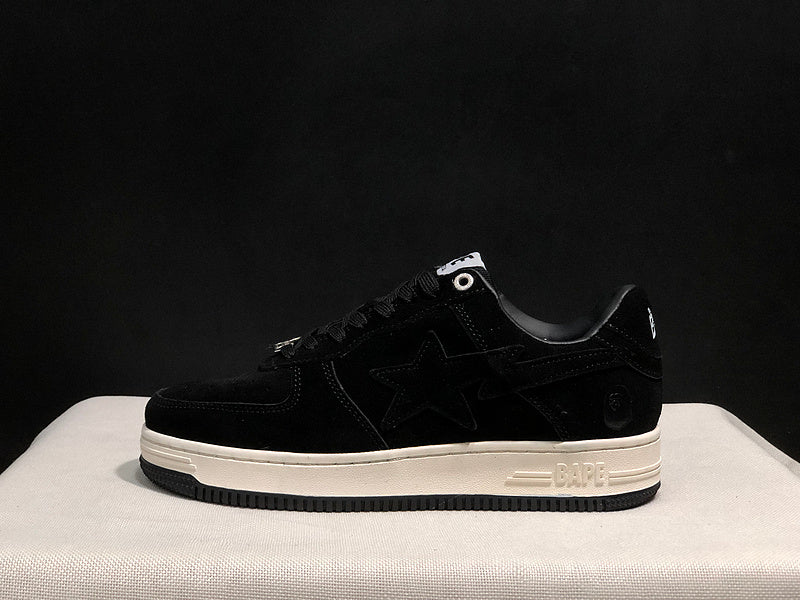 BAPE STA Low – Triple Black | Suede | EU 36–45