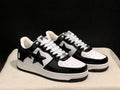 BAPE STA Low – Black / White | Patent Leather | EU 36–45