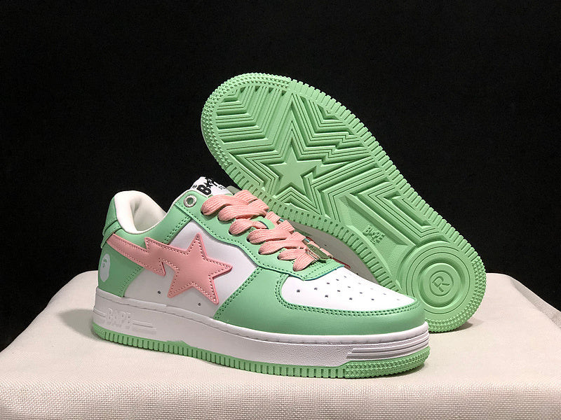 BAPE STA Low – Mint Green / Pink | EU 36–45