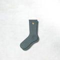 Carhartt WIP Chase Socks: Velvet Green / Gold