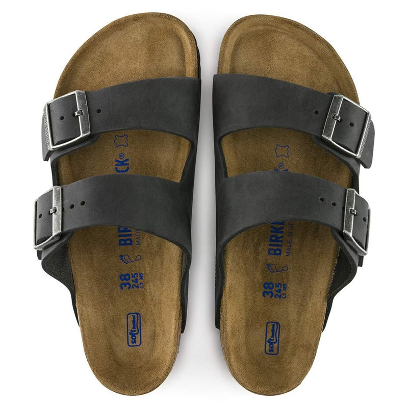 Unisex Birkenstock Arizona Soft Footbed Oiled Leather Black (0752481)