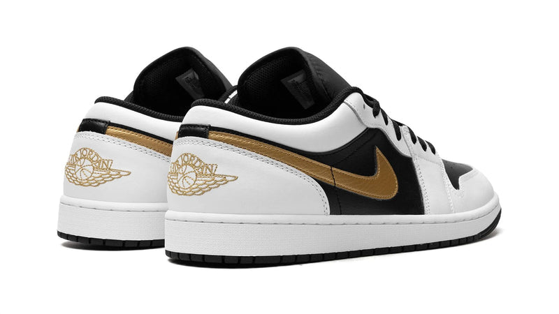 Air Jordan 1 Low 'Gold Swoosh' – White & Metallic Gold AJ1 Low with Premium Swoosh Detail & Clean Elevated Versatility