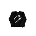 Corteiz Embroidered Knit Cardigan Jacket – Black III