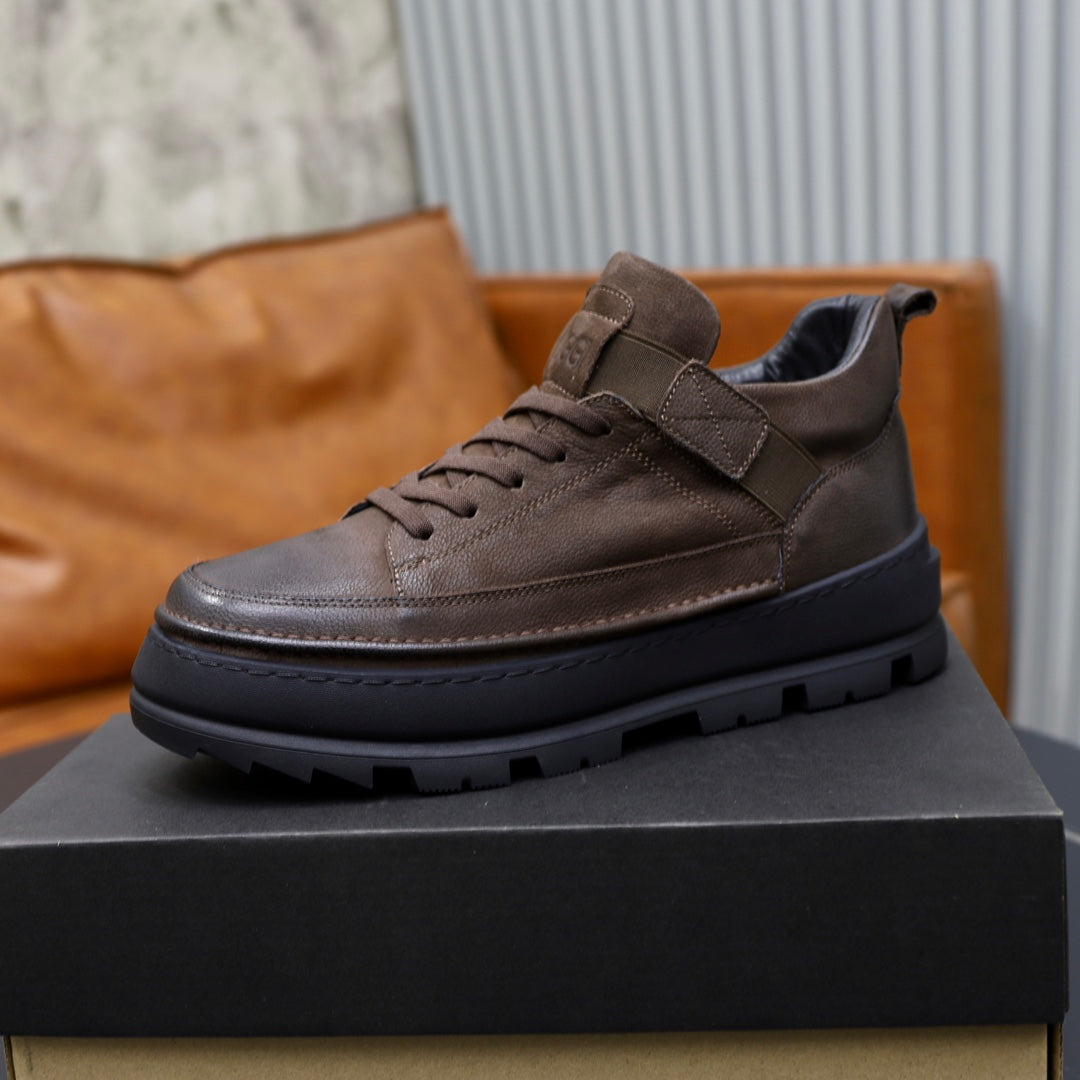 UGG Lug-Sole Low-Top Sneaker – Dark Brown