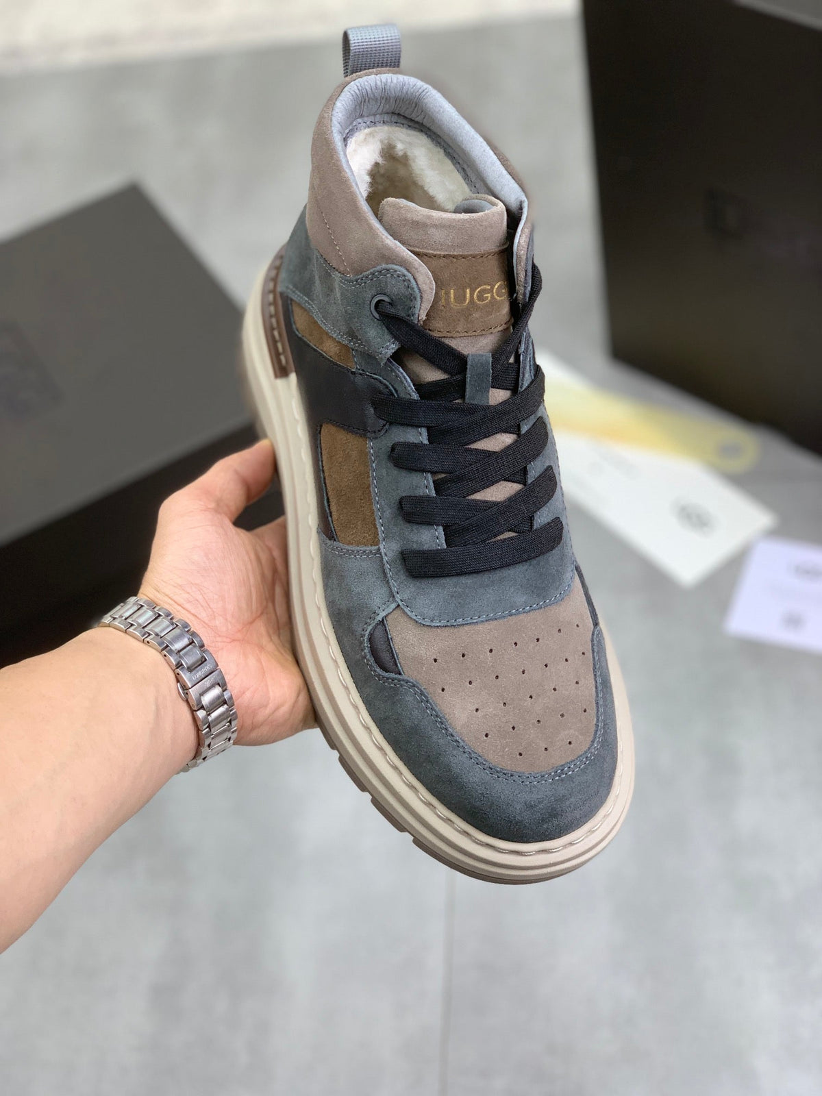UGG Mid-Top Sneaker – Slate/Taupe
