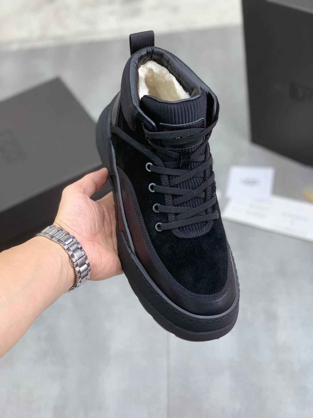 UGG Mid-Top Sneaker – Triple Black