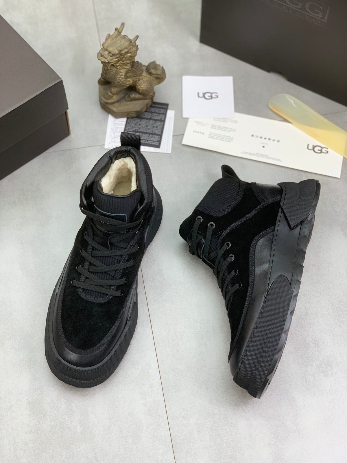 UGG Mid-Top Sneaker – Triple Black