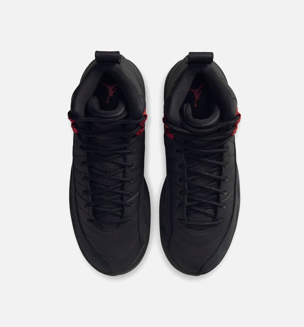 Air Jordan 12 Retro Bloodline Grade School Lifestyle Shoe – Black / Varsity Red