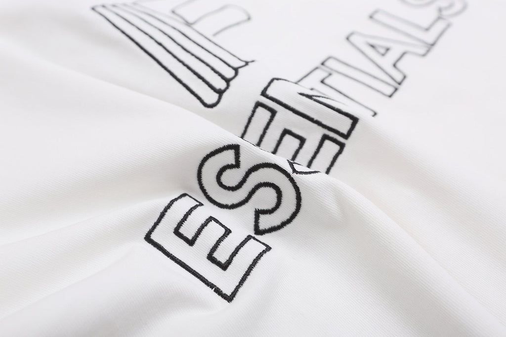 ESSENTIALS F-Letter Embroidered Graphic T-Shirt