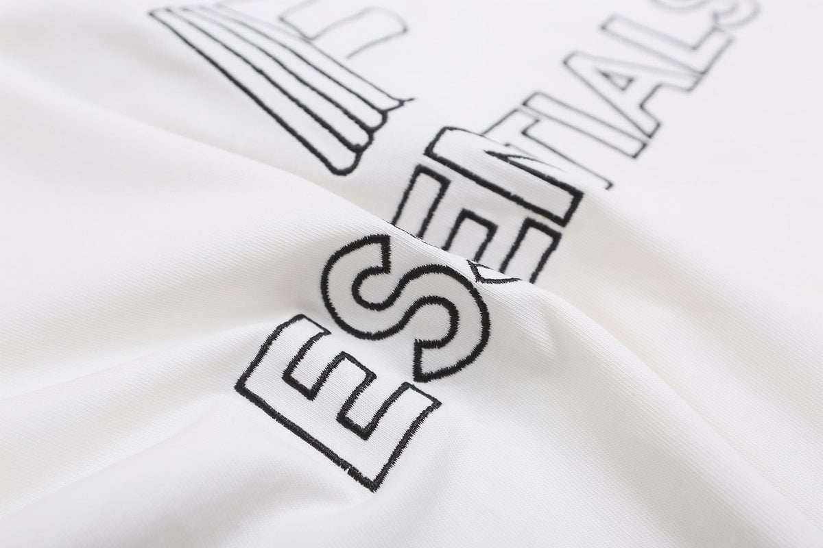 ESSENTIALS F-Letter Embroidered Graphic T-Shirt