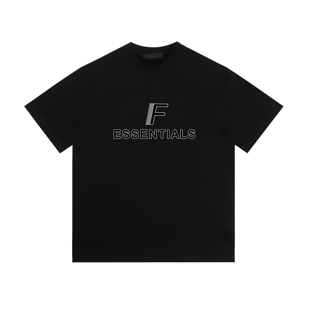 ESSENTIALS F-Letter Embroidered Graphic T-Shirt