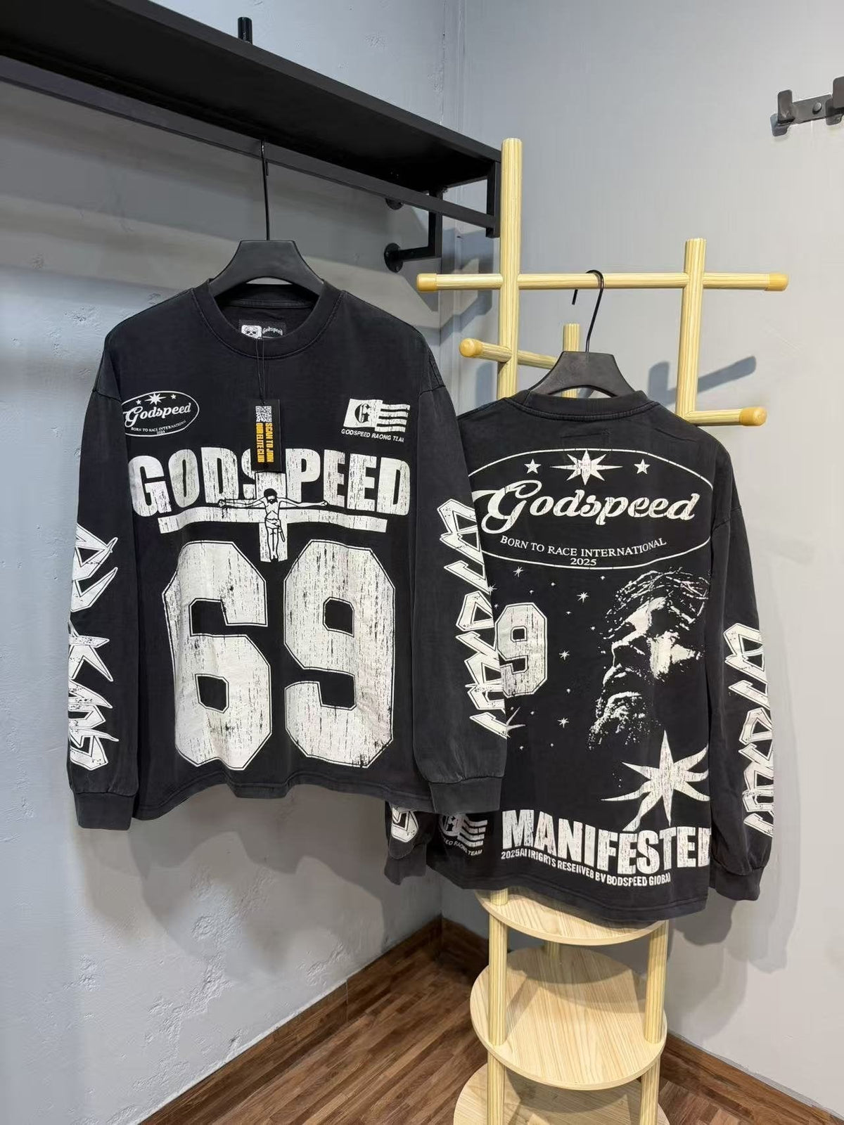 Godspeed 69 Racing Graphic Long-Sleeve T-Shirt