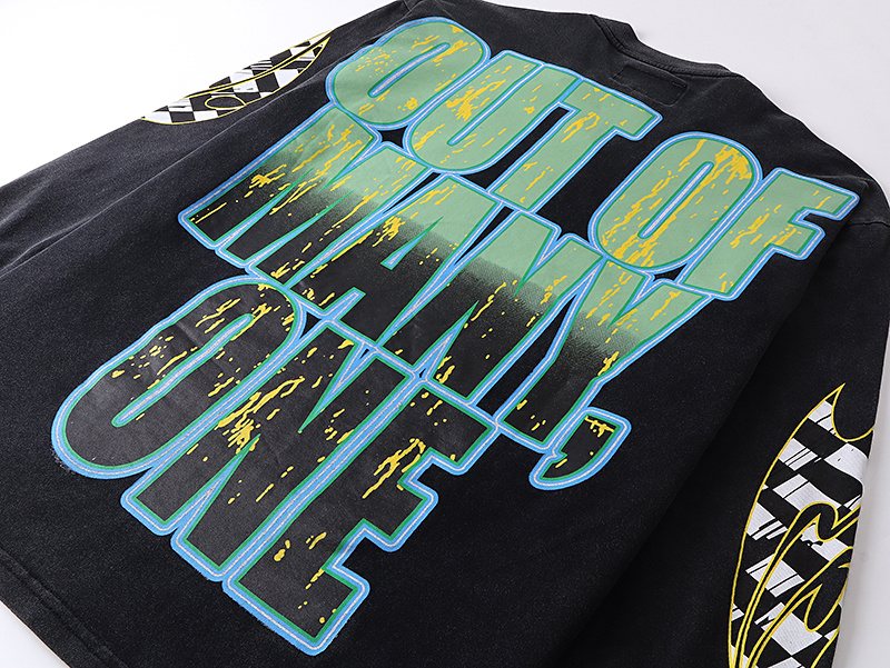 Godspeed Washed Black Car Graphic Long-Sleeve T-Shirt