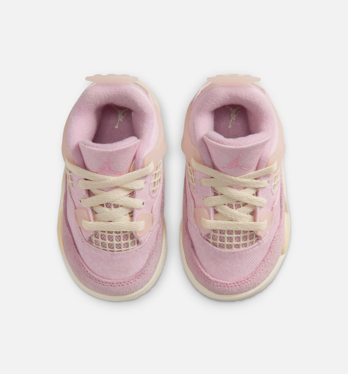 Air Jordan 4 Retro Pink Pearl and Iced Carmine Infant Sneakers - Iced Carmine/Coconut Milk/Anthracite/Muslin/Pinksicle