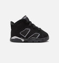 Air Jordan 6 Cap & Gown Baby & Toddler Sneakers - Black / Reflective Silver