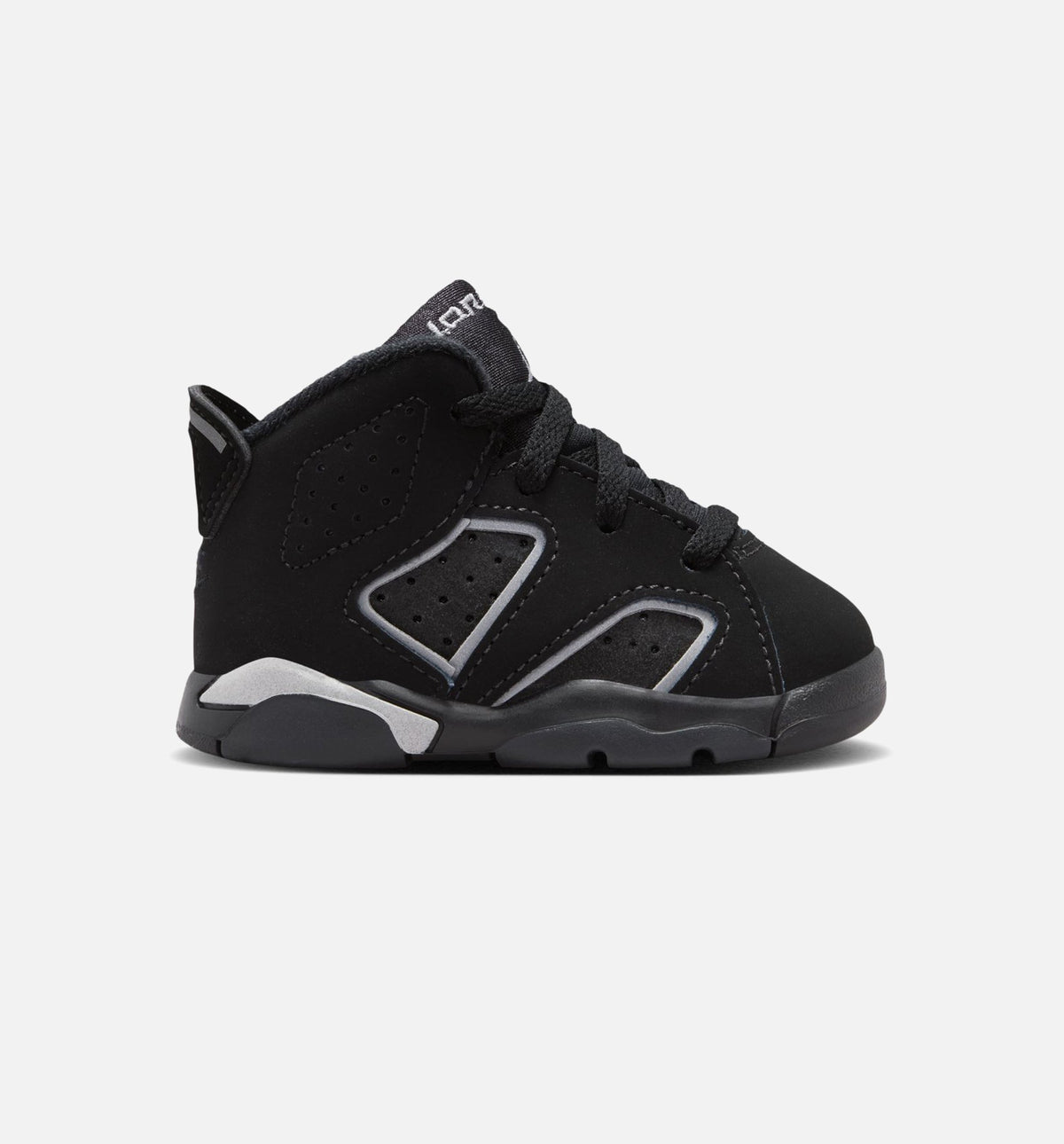 Air Jordan 6 Cap & Gown Baby & Toddler Sneakers - Black / Reflective Silver