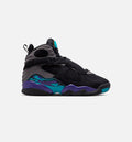 Air Jordan 8 Retro Aqua Grade School Sneakers - Black/Multi-Color/Bright Concord