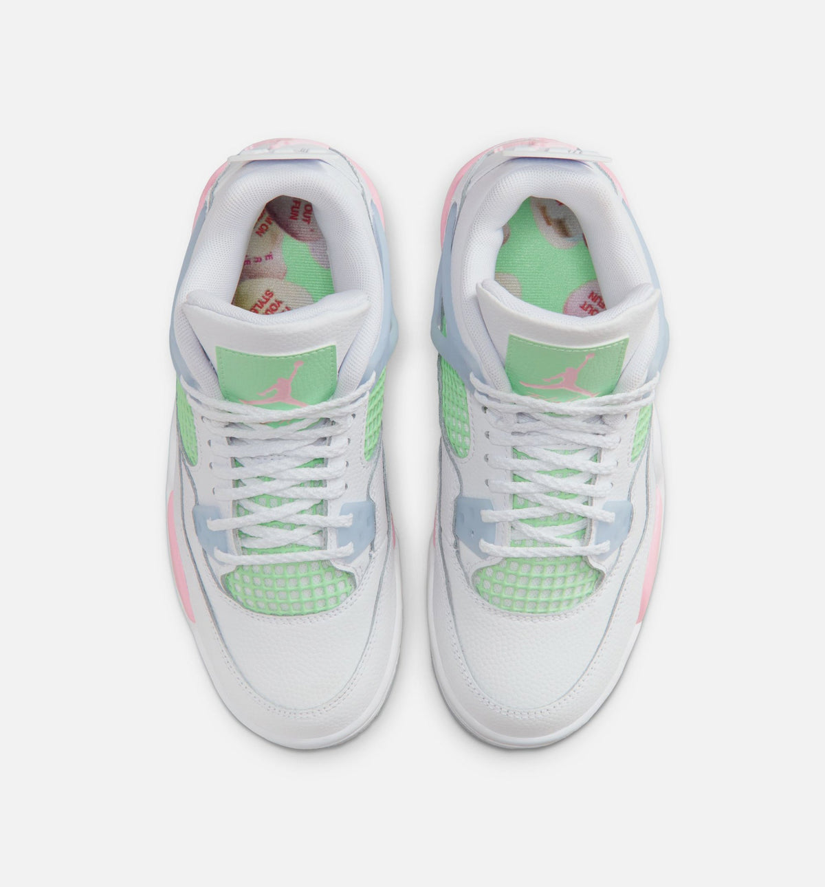 Air Jordan 4 Retro Medium Soft Pink Grade School Lifestyle Shoe – White/Medium Soft Pink/Half Blue