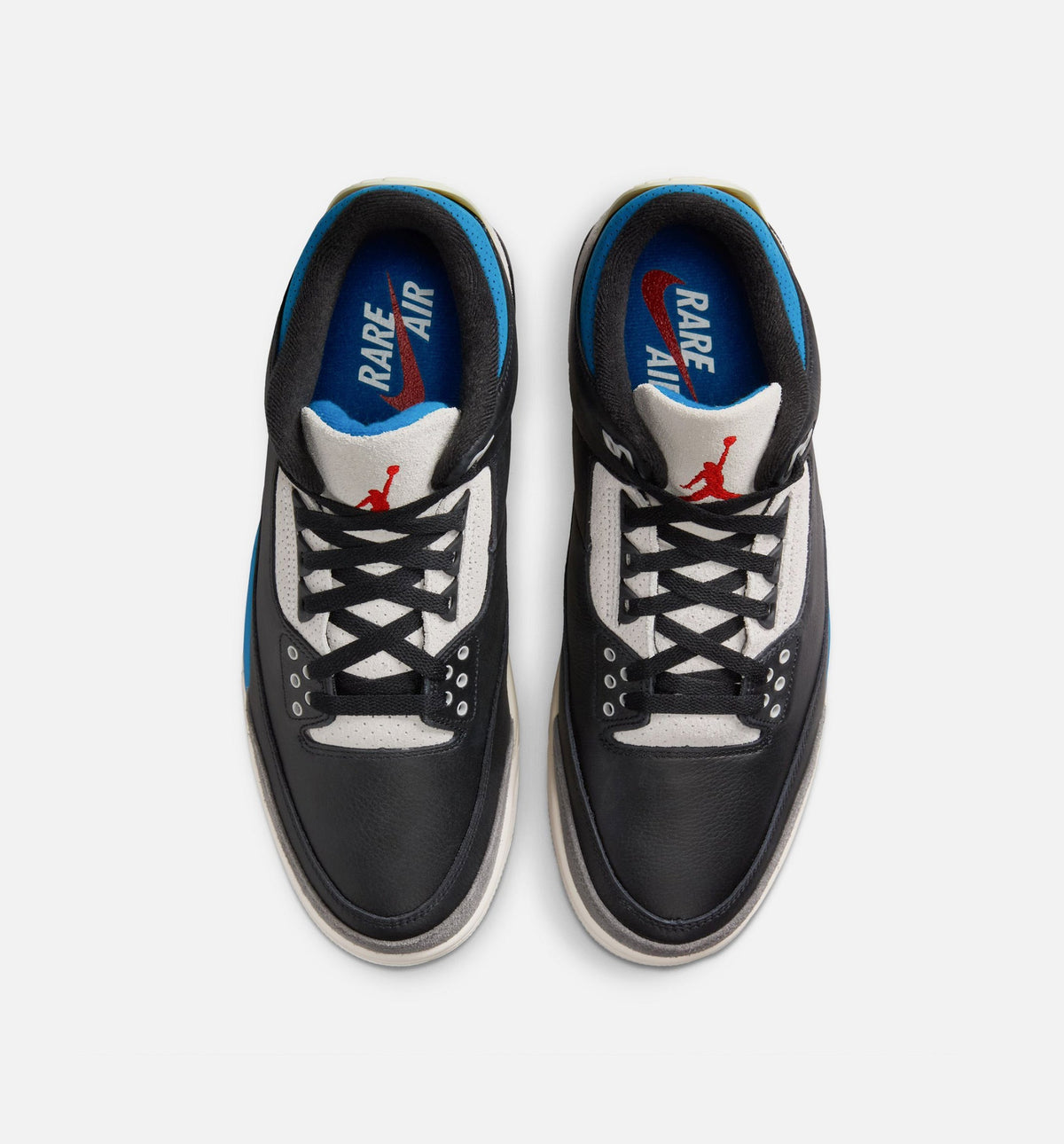 Air Jordan 3 Retro Mens Lifestyle Shoe - Black/Chile Red/Neutral Grey