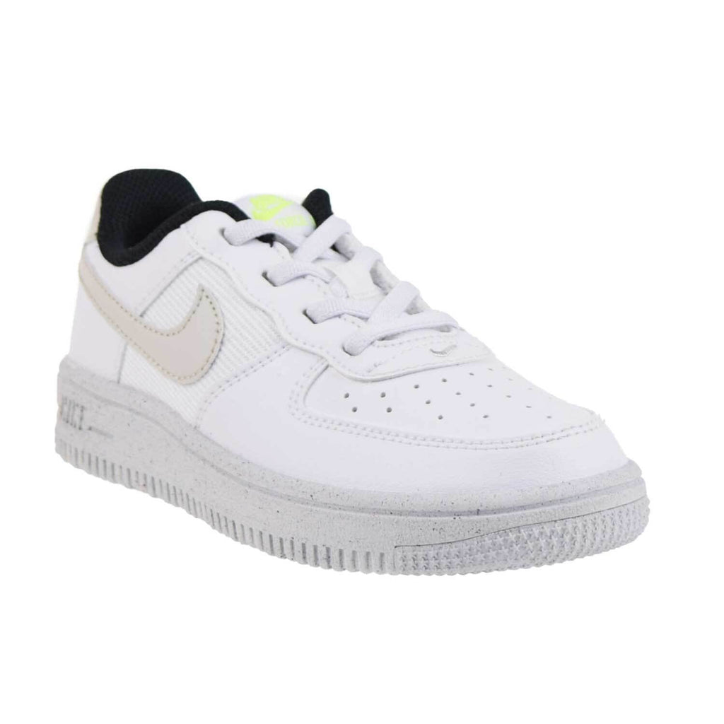 Little Kid's Nike Force 1 Crater NN Wht/Lght Bone-Volt-Blk (DH8696 101)