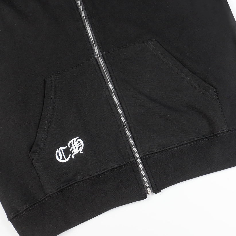 Chrome Hearts Script Logo Classic Zip Up Hoodie 9811