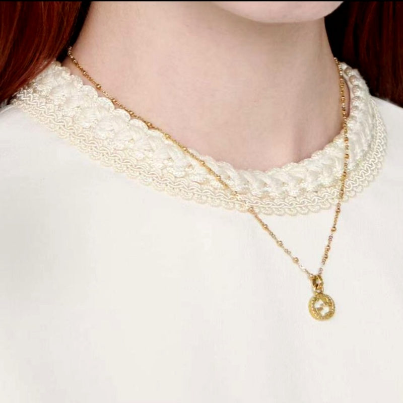 Gucci Patterned Figure 8 Necklace