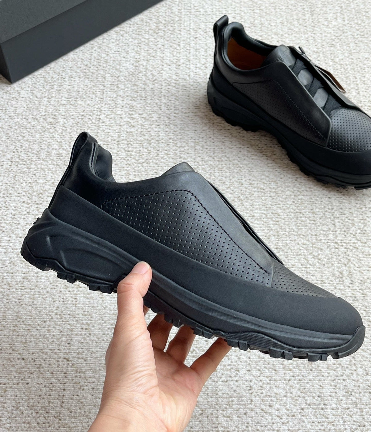 Zegna Triple Stitch™ Monte Perforated Casual Shoes