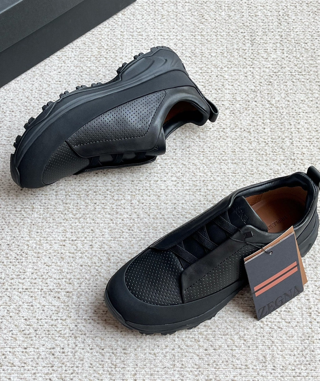 Zegna Triple Stitch™ Monte Perforated Casual Shoes