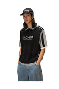 JACKER ACE POLO KNIT Black / Blue