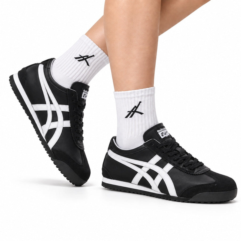 Onitsuka Tiger Retro Low Top Black White Unisex Shoes Style 22