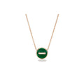 Pomellato Style Lock Cubic Zirconia Necklace