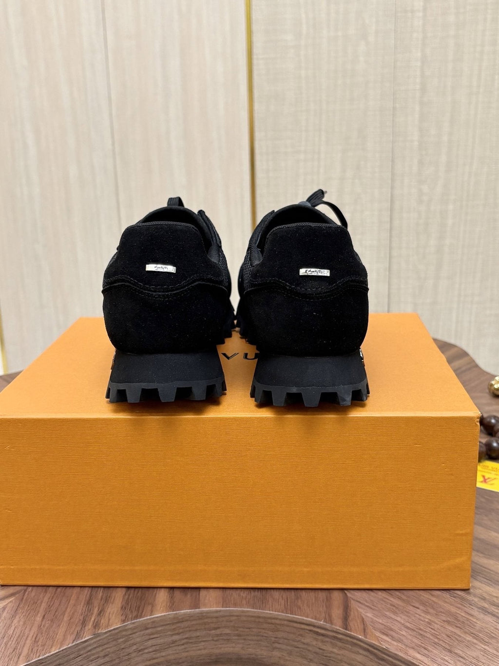 Louis Vuitton Black & Dark Gray Low-Top Sneakers - Chunky Treaded Sole