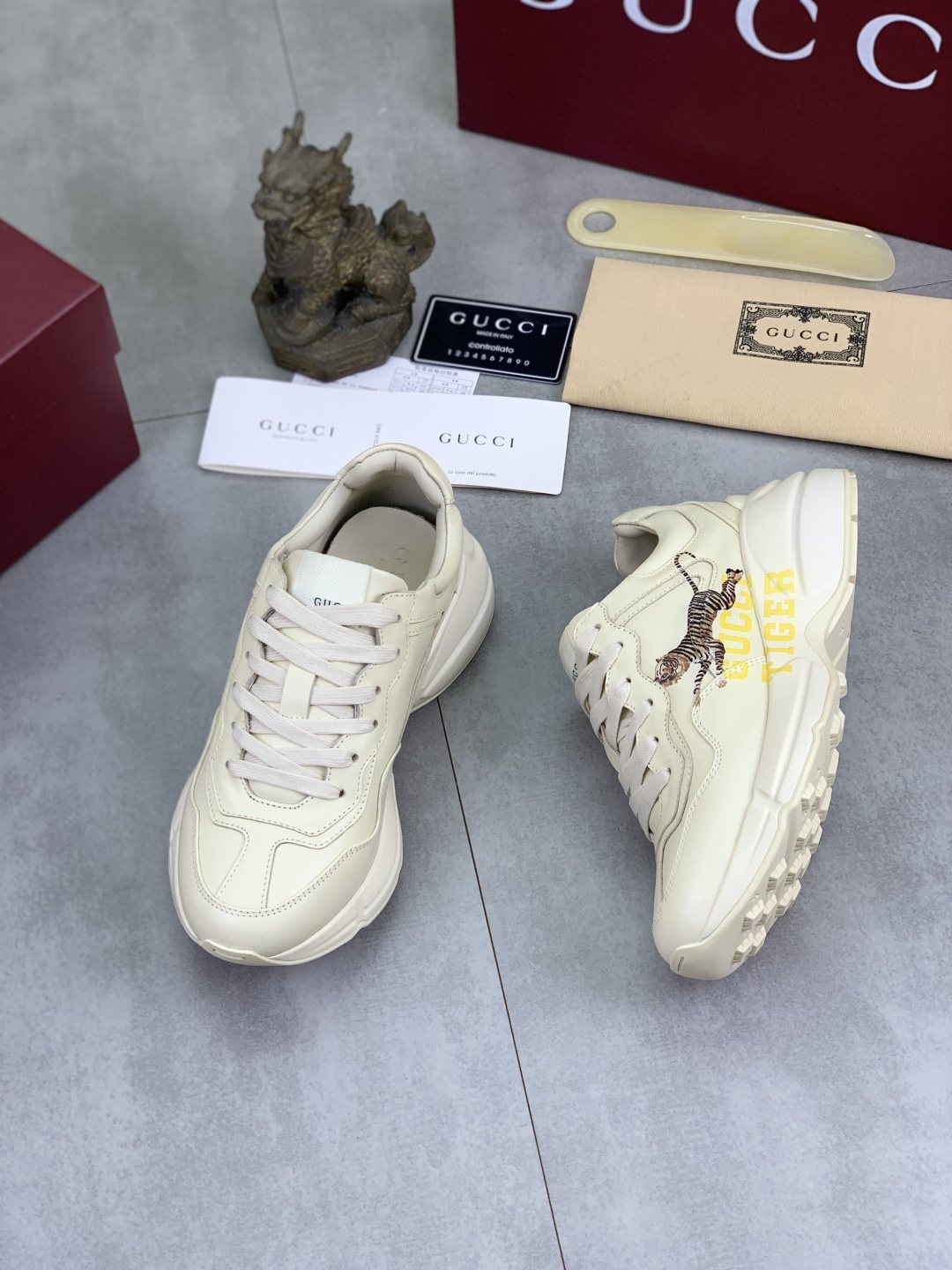 Gucci Tiger Graphic Chunky Sneakers
