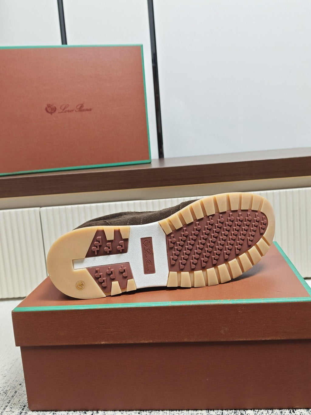 Dark Brown Low-Top Lace-Up Sneakers