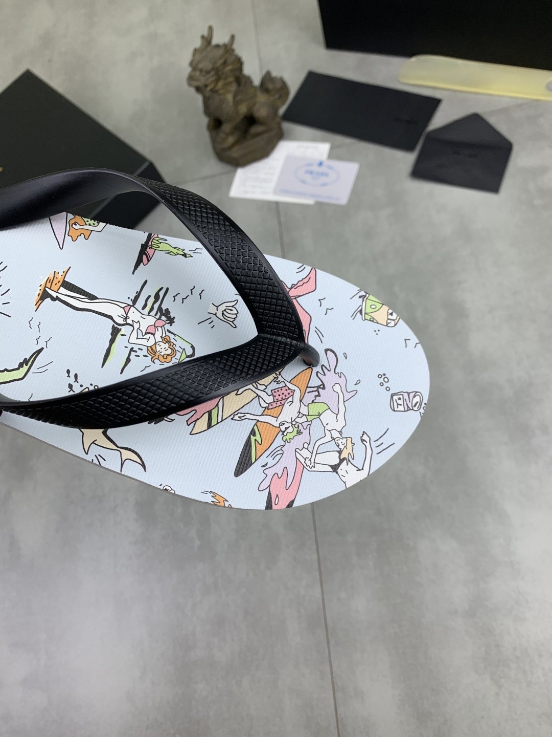 Prada Printed Thong Flip-Flops