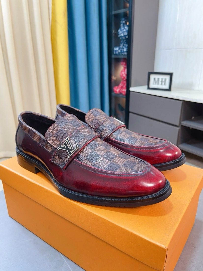 Louis Vuitton Check Panel Loafers