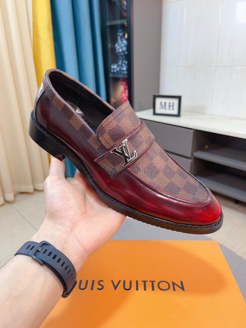 Louis Vuitton Check Panel Loafers